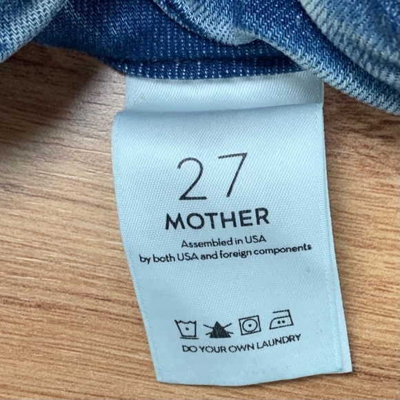 MOTHER The Looker Ankle Fray Jeans in Bird of Paradise Wash - Picture 12 of 13